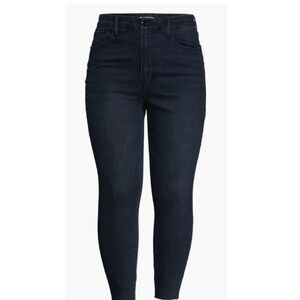 Good American Dark Indigo Ankle Jeans